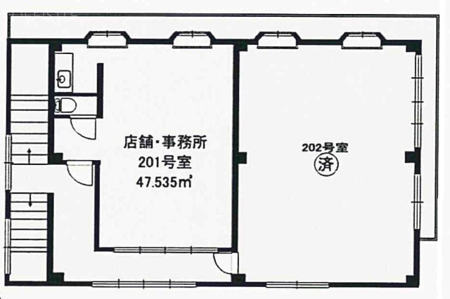 坂本ビル201 間取り図