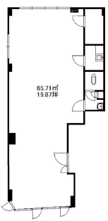 摂津ビル1F 間取り図