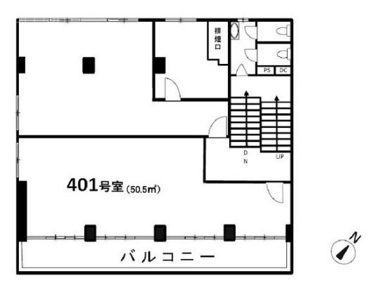 銀座新星ビル401 間取り図