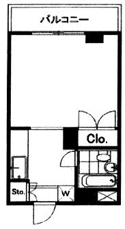 エフ六本木304 間取り図