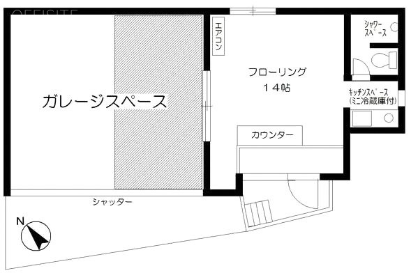 プランドール田澤ビル101 間取り図