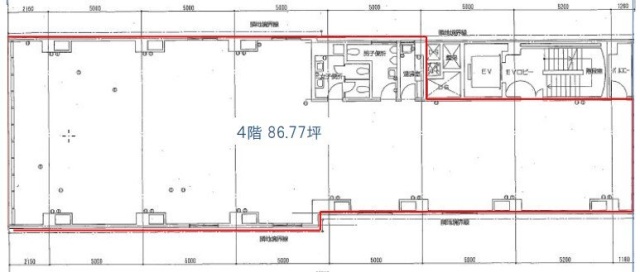 竹中銀座ビルデイング4F 間取り図