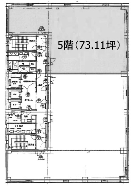 五反田ファーストビル5F 間取り図