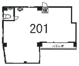 クランツ南新宿201 間取り図