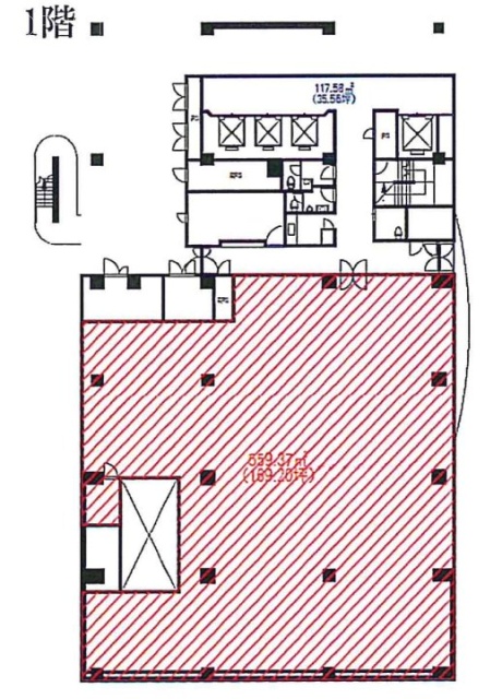 神楽坂AKビル1F 間取り図