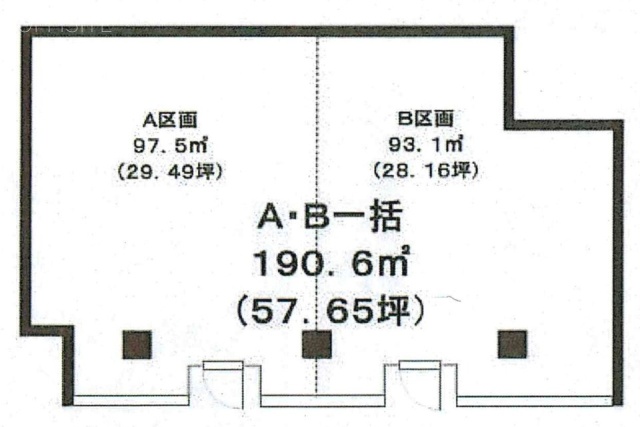 新サフィール中目黒1F 間取り図