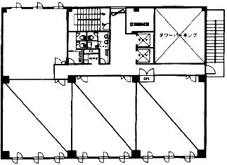 ステートビル横浜7F 間取り図