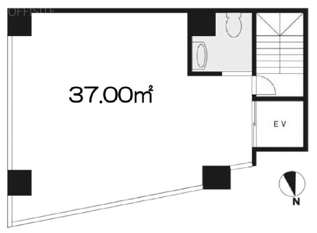 流動ビル2F 間取り図