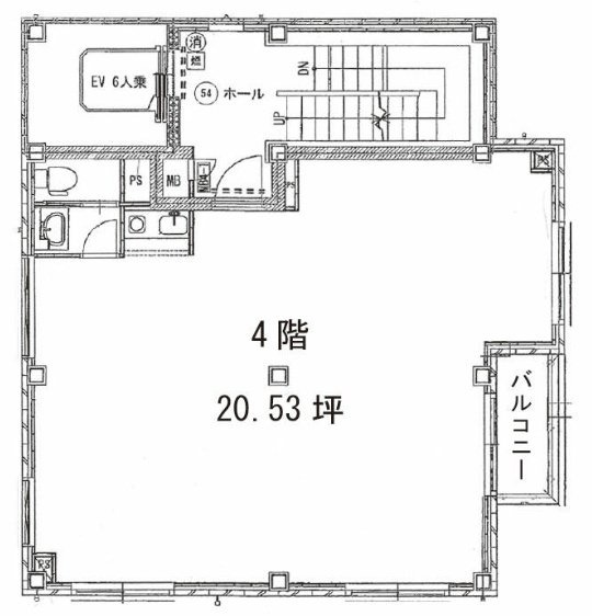 第2喜久ビル4F 間取り図