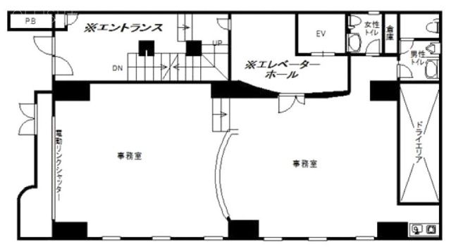 東海日本橋ビル1F 間取り図