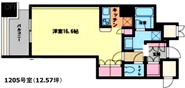 新橋プラザビル1205 間取り図