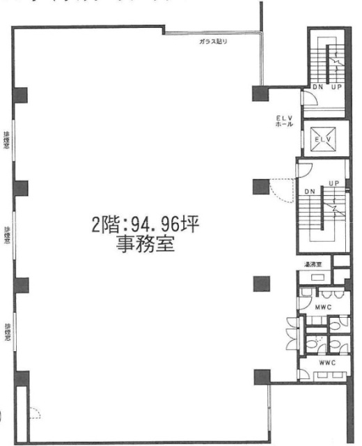 赤坂イイヌマビル2F 間取り図