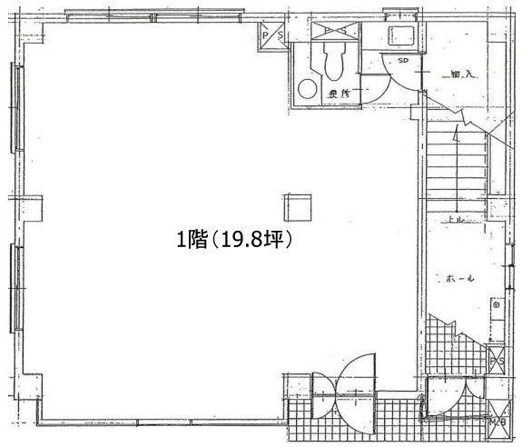 岩波ビル1F 間取り図
