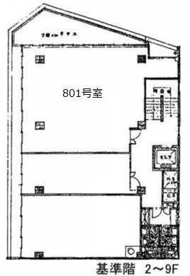 第1東ビル801 間取り図