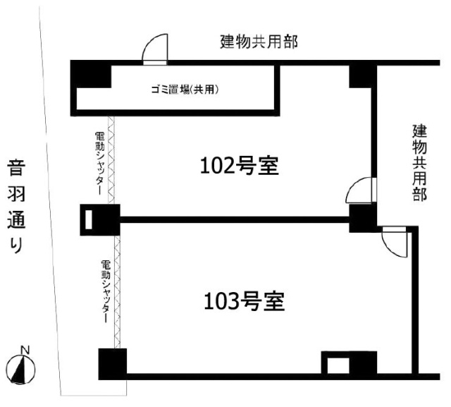 音羽サンハイツ102 間取り図