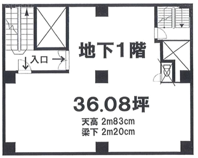 高関ビルB1F 間取り図