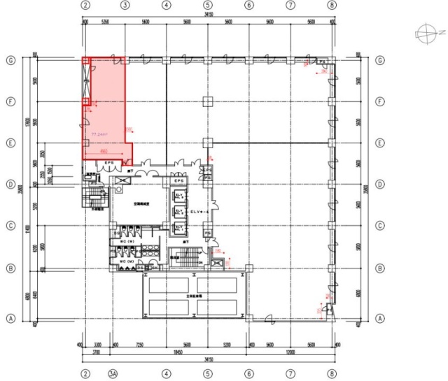 日本生命立川ビル7F 間取り図