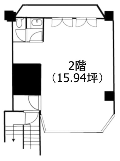 カワノビル2F 間取り図