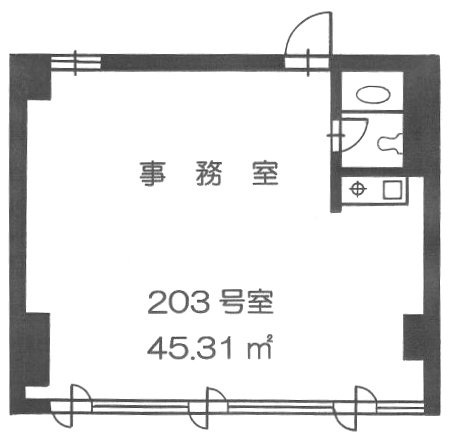 第2中村ビル203 間取り図