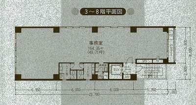 室町フェニックスビル501 間取り図