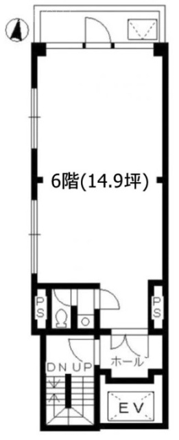 麹町インテリジェントビル6F 間取り図