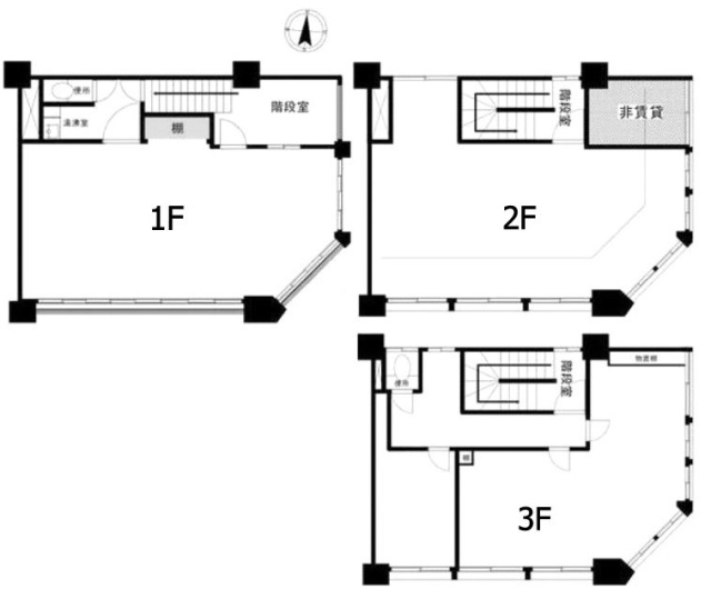 ヴェーレビル1-3F 間取り図