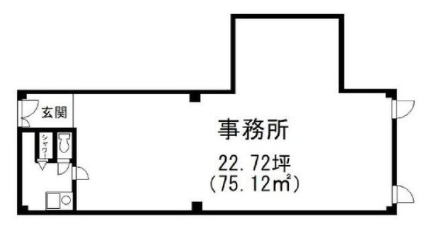 代々木オーシャンビルB 間取り図