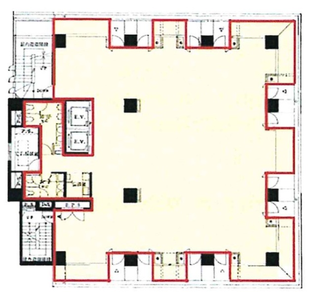 渋谷パインビル6F 間取り図