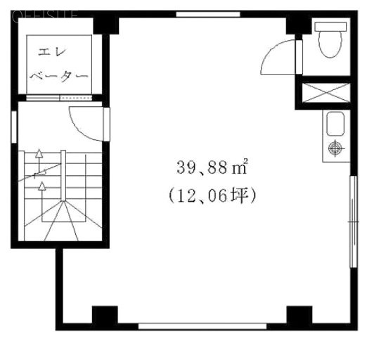 鈴木ビル2F 間取り図