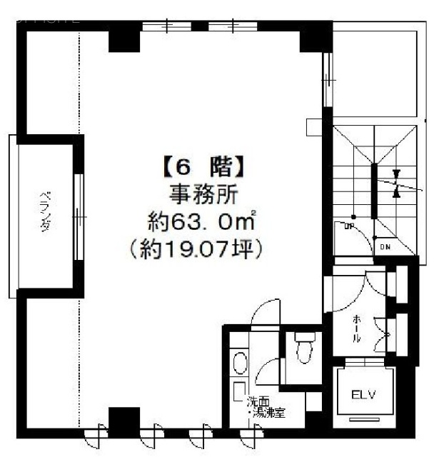 白善ビル6F 間取り図