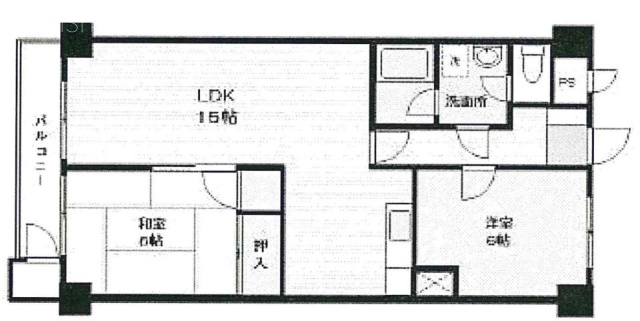 信濃町ハイムビル112 間取り図