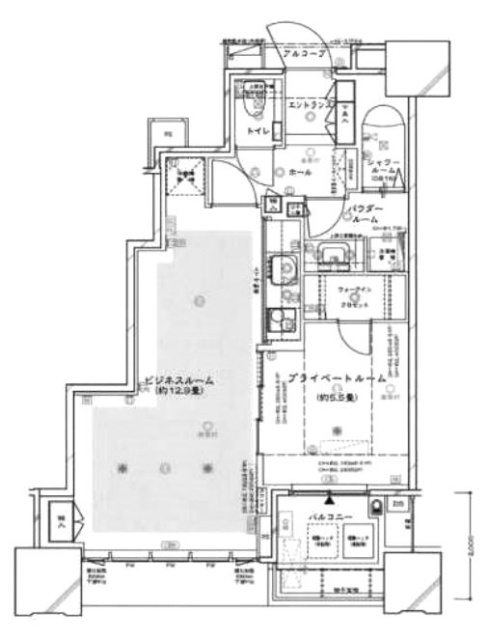 DEUX TOURS CANAL&SPA EAST棟47F 間取り図