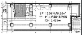 MASUnoSQUARE TACHIKAWA6F 間取り図