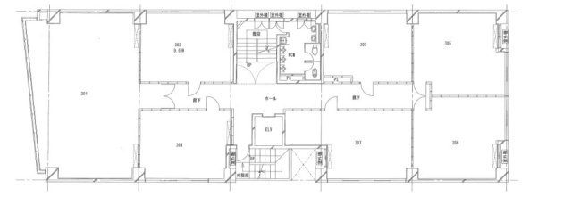 第8東ビル302 間取り図