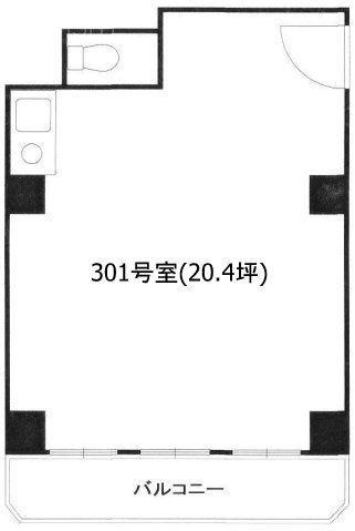 サンシャインコーケンプラザ池袋ビル301 間取り図
