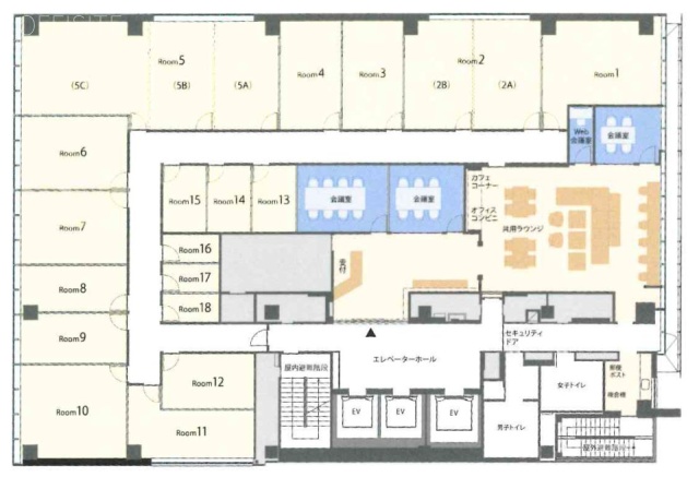 H1O日本橋室町5A 間取り図