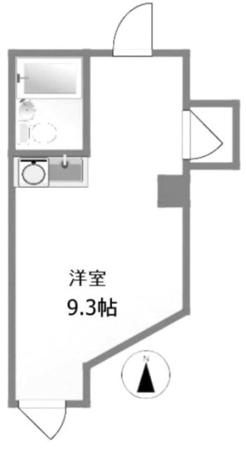 キコ横浜ビル411 間取り図