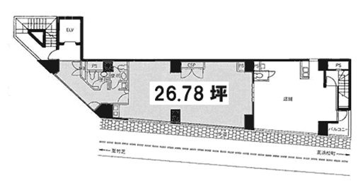 浜松町エム・ケイビル2F 間取り図