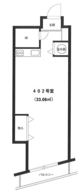 高田馬場センタービル402 間取り図