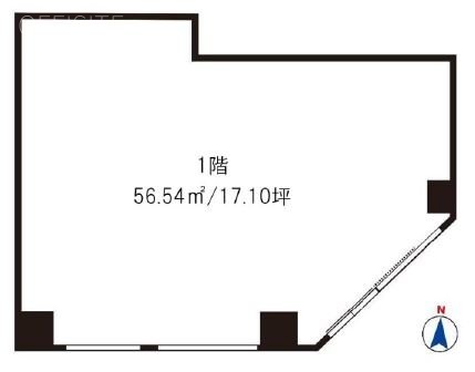 シャリエ三ノ輪1F 間取り図