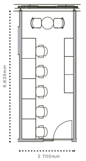 フロンティア新宿タワー216 間取り図