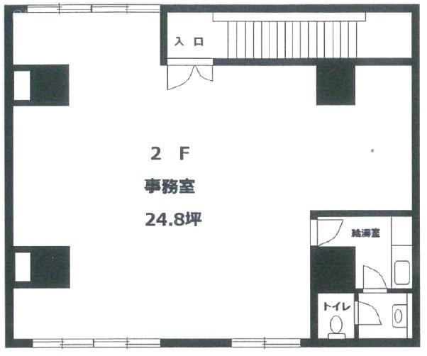 中央港事務所3号ビル2F 間取り図