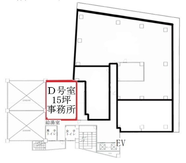 ワールド宇田川ビルD 間取り図