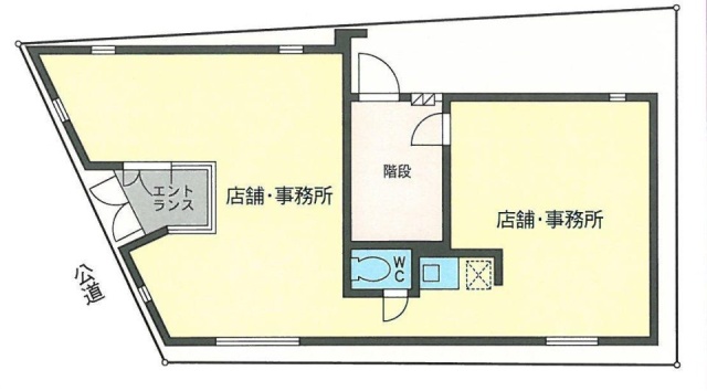 PISO1ビル1F 間取り図