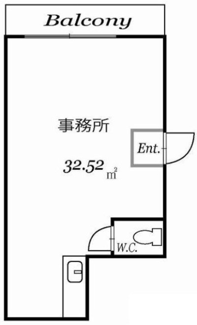 成子坂ハイツ704 間取り図