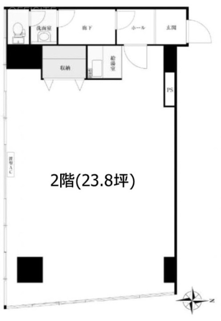高円寺サマリヤマンション2F 間取り図