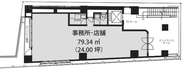 新栄宮益ビル1F 間取り図
