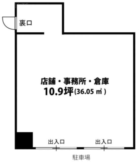 ゴールデンリバービル1F 間取り図