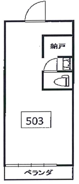 目黒第1花谷ビル503 間取り図