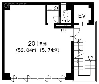 カフェドールビル201 間取り図
